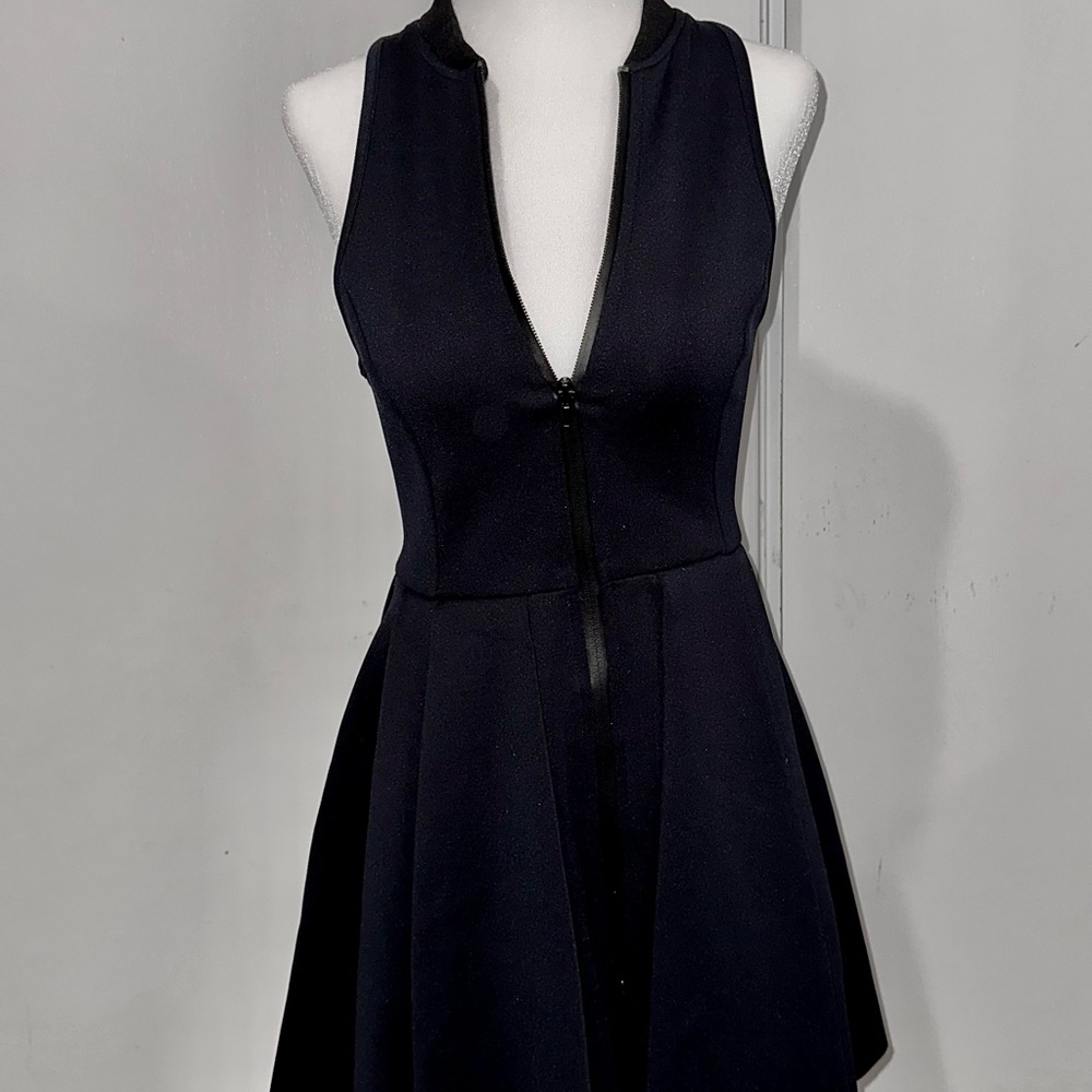 Pleated Neoprene Scuba Dress